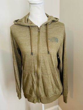 The North Face Full Zip Hoodie in Olive